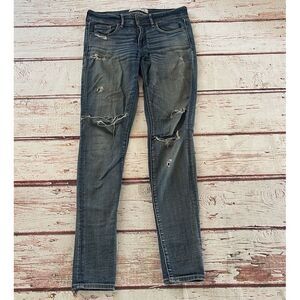Abercrombie & Fitch Super Skinny Jeans Women's Size 2R‎  26x30 Stretch